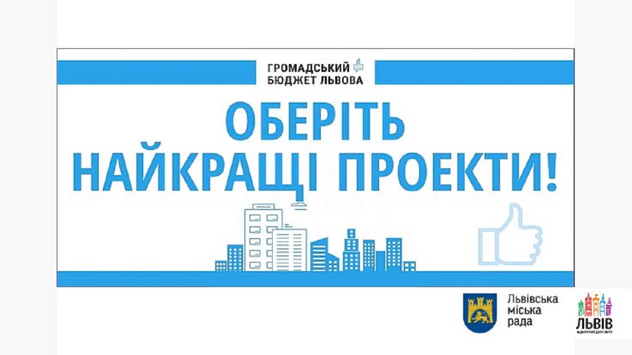 За проекти із міського громадського бюджету проголосували понад 50 тисяч львів’ян 